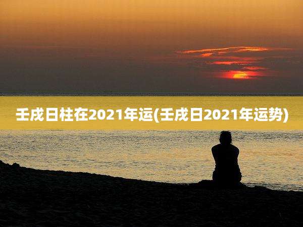 壬戌日柱在2021年运(壬戌日2021年运势)
