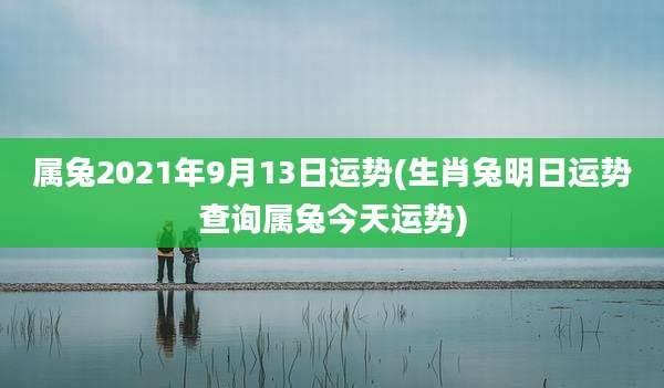 属兔2021年9月13日运势(生肖兔明日运势查询属兔今天运势)