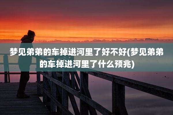 梦见弟弟的车掉进河里了好不好(梦见弟弟的车掉进河里了什么预兆)