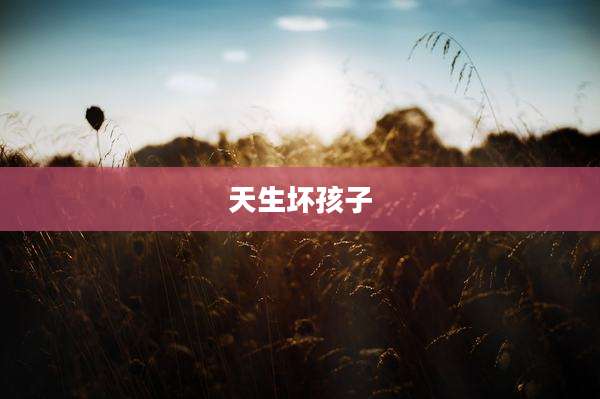 天生坏孩子