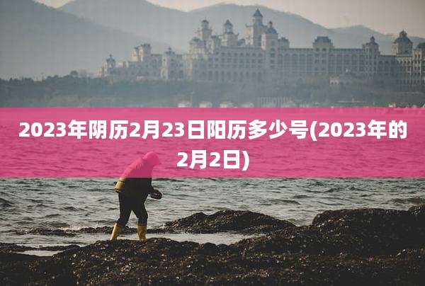 2023年阴历2月23日阳历多少号(2023年的2月2日)