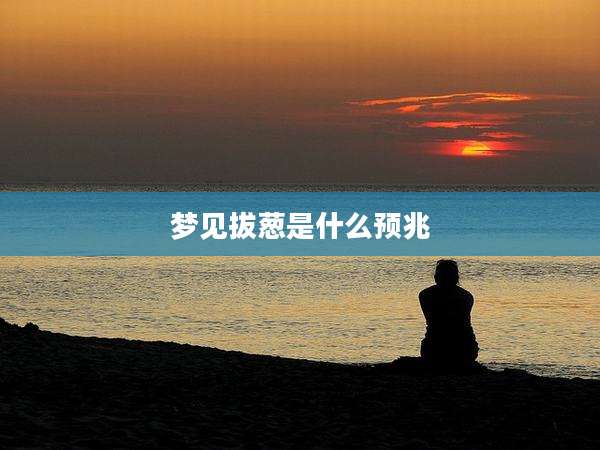 梦见拔葱是什么预兆