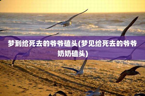 梦到给死去的爷爷磕头(梦见给死去的爷爷奶奶磕头)