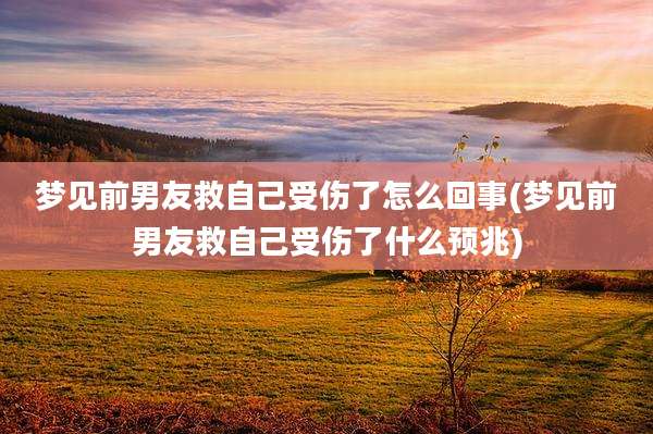 梦见前男友救自己受伤了怎么回事(梦见前男友救自己受伤了什么预兆)