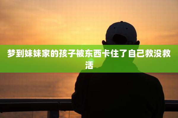 梦到妹妹家的孩子被东西卡住了自己救没救活