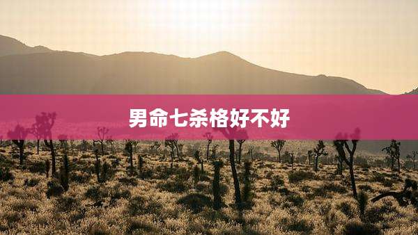 男命七杀格好不好