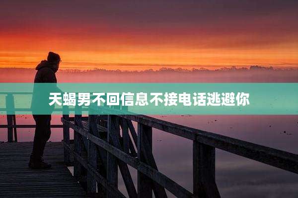 天蝎男不回信息不接电话逃避你