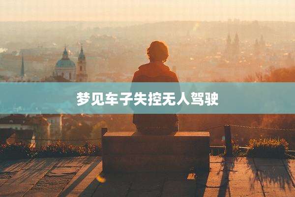梦见车子失控无人驾驶