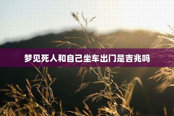 梦见死人和自己坐车出门是吉兆吗