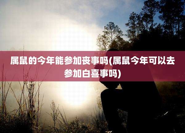 属鼠的今年能参加丧事吗(属鼠今年可以去参加白喜事吗)