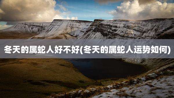 冬天的属蛇人好不好(冬天的属蛇人运势如何)