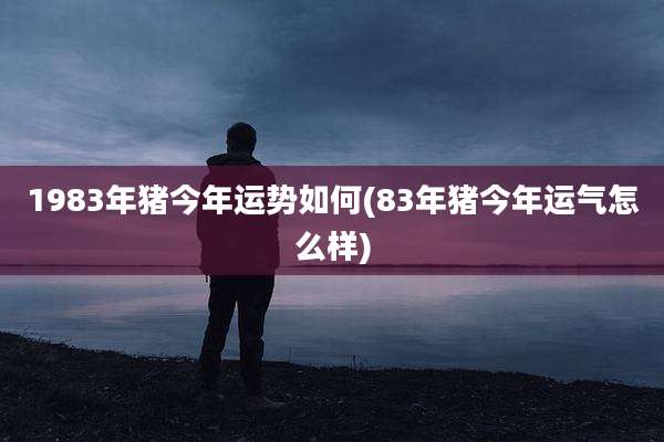 1983年猪今年运势如何(83年猪今年运气怎么样)