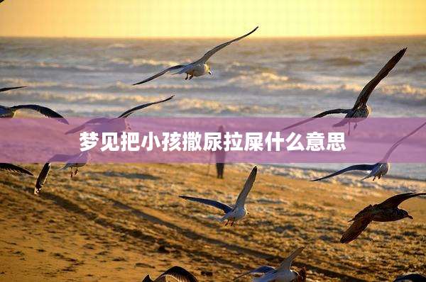 梦见把小孩撒尿拉屎什么意思