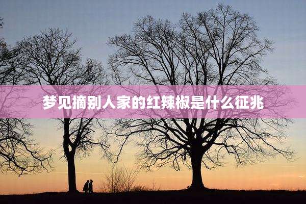 梦见摘别人家的红辣椒是什么征兆