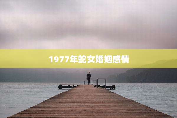 1977年蛇女婚姻感情