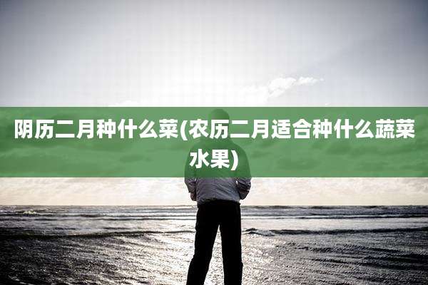 阴历二月种什么菜(农历二月适合种什么蔬菜水果)