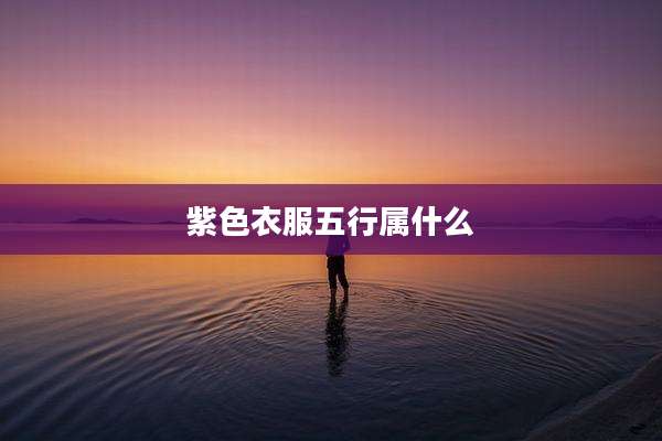 紫色衣服五行属什么