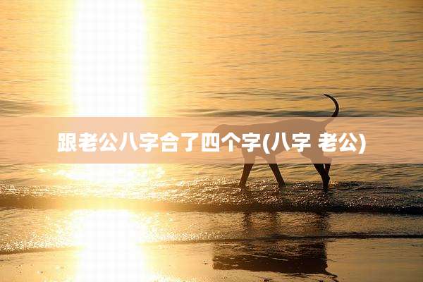 跟老公八字合了四个字(八字 老公)