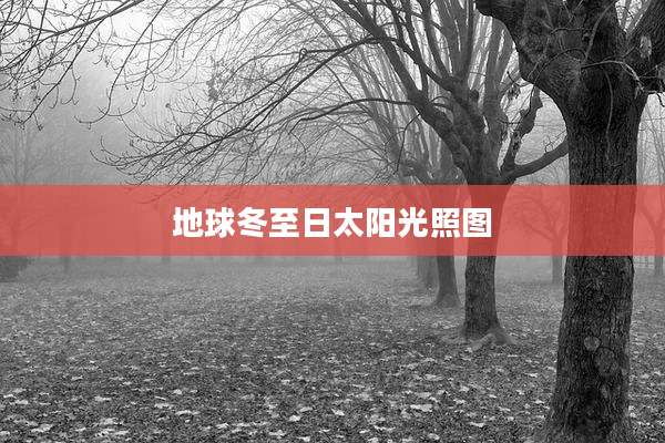 地球冬至日太阳光照图