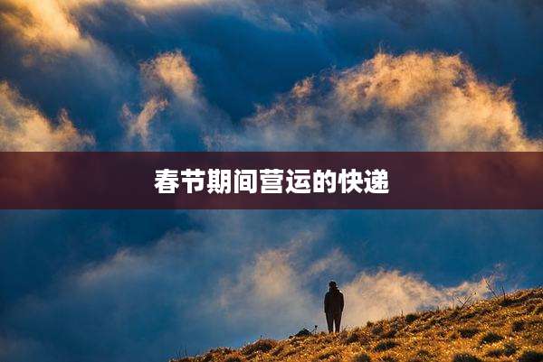 春节期间营运的快递