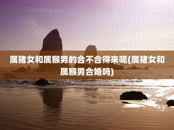 属猪女和属猴男的合不合得来呢(属猪女和属猴男合婚吗)