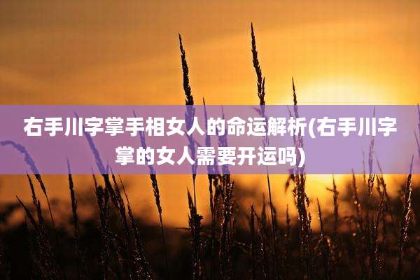 右手川字掌手相女人的命运解析(右手川字掌的女人需要开运吗)