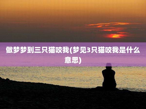 做梦梦到三只猫咬我(梦见3只猫咬我是什么意思)