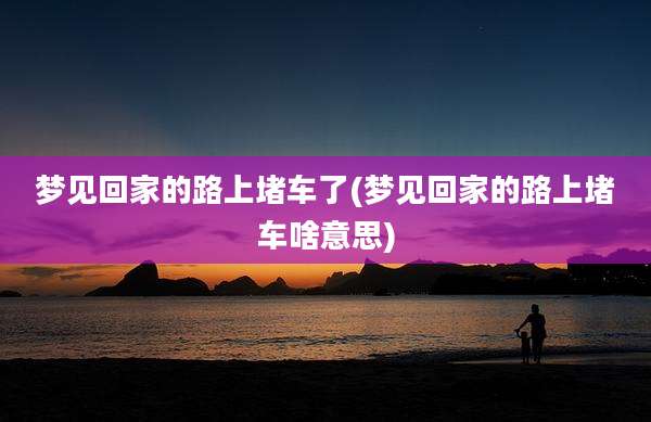 梦见回家的路上堵车了(梦见回家的路上堵车啥意思)