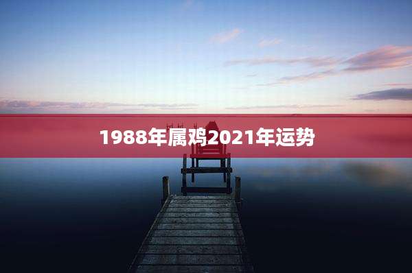 1988年属鸡2021年运势
