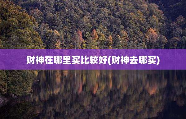 财神在哪里买比较好(财神去哪买)