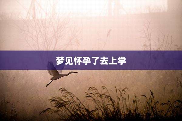 梦见怀孕了去上学