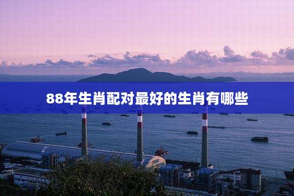 88年生肖配对最好的生肖有哪些