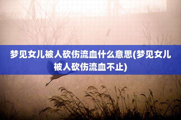 梦见女儿被人砍伤流血什么意思(梦见女儿被人砍伤流血不止)