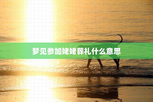梦见参加姥姥葬礼什么意思