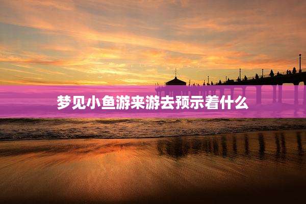 梦见小鱼游来游去预示着什么