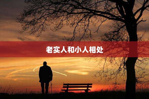 老实人和小人相处