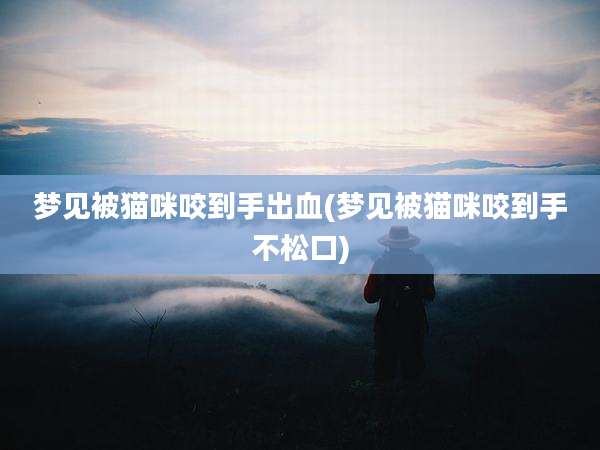 梦见被猫咪咬到手出血(梦见被猫咪咬到手不松口)