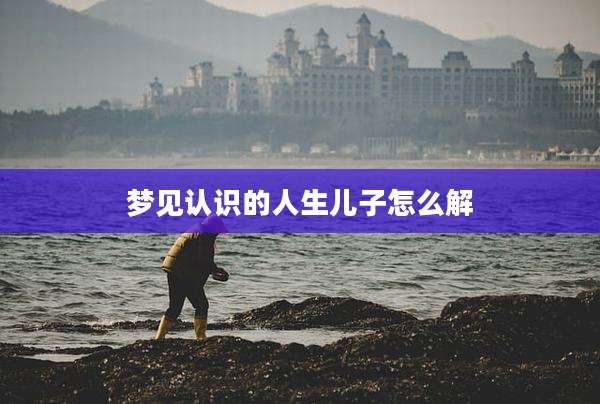 梦见认识的人生儿子怎么解
