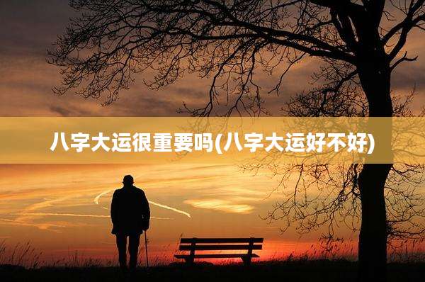 八字大运很重要吗(八字大运好不好)