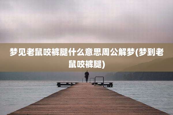 梦见老鼠咬裤腿什么意思周公解梦(梦到老鼠咬裤腿)