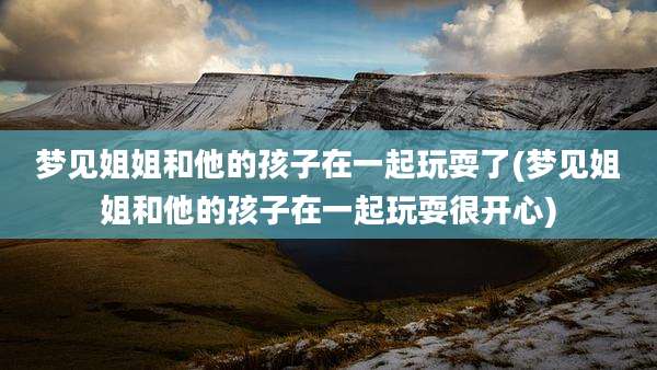 梦见姐姐和他的孩子在一起玩耍了(梦见姐姐和他的孩子在一起玩耍很开心)
