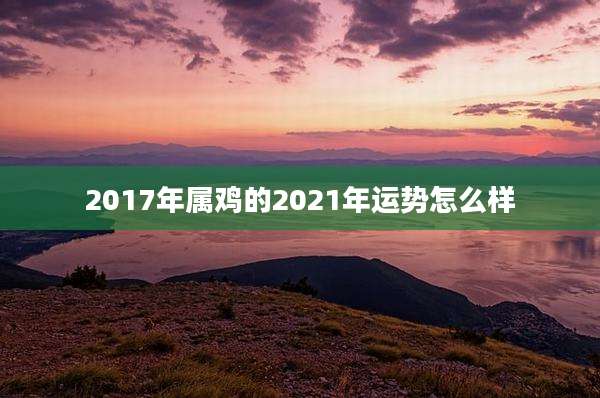 2017年属鸡的2021年运势怎么样