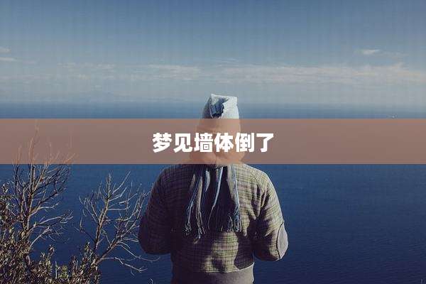 梦见墙体倒了