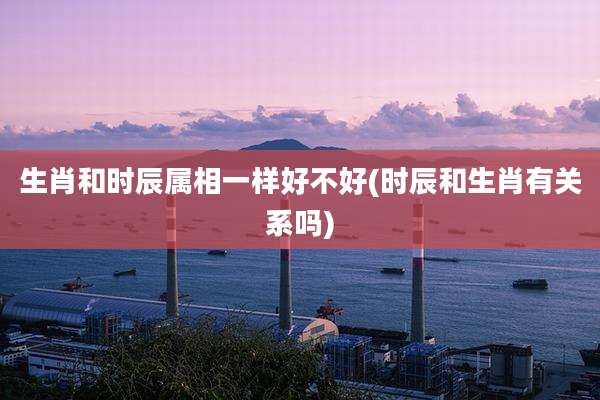 生肖和时辰属相一样好不好(时辰和生肖有关系吗)