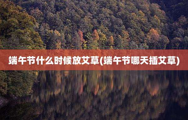 端午节什么时候放艾草(端午节哪天插艾草)