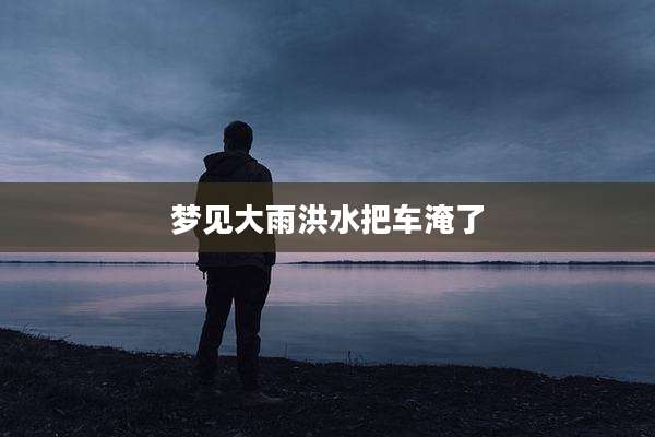 梦见大雨洪水把车淹了