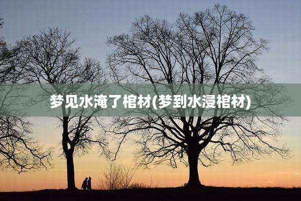 梦见水淹了棺材(梦到水浸棺材)