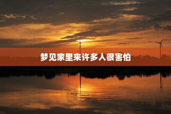 梦见家里来许多人很害怕