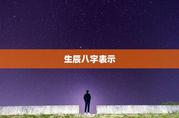 生辰八字表示