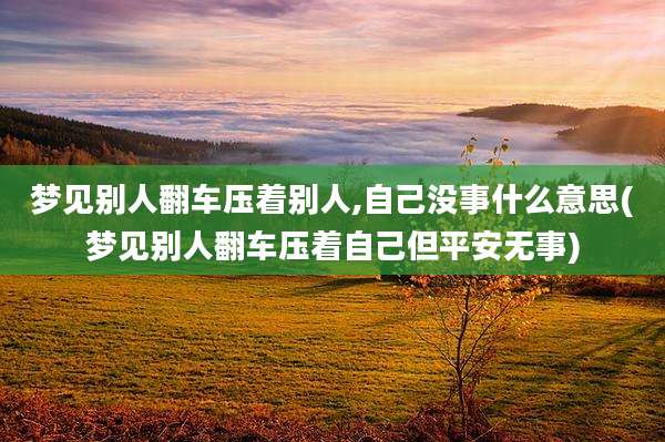 梦见别人翻车压着别人,自己没事什么意思(梦见别人翻车压着自己但平安无事)